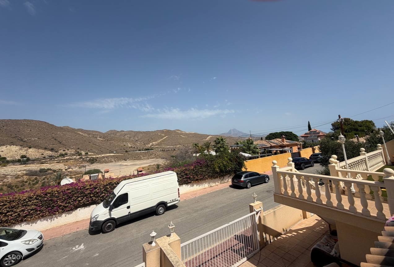 Студия в бунгало, El Campello, вид на горы и море